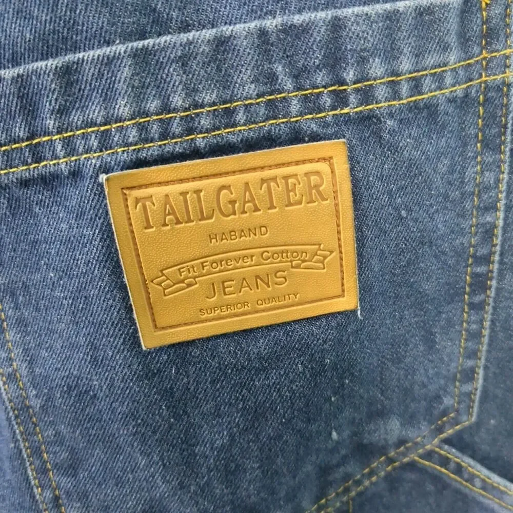 The Haband Tailgater Mens Carpenter Jeans Size 42 Expandable Stretch Waist Vinta